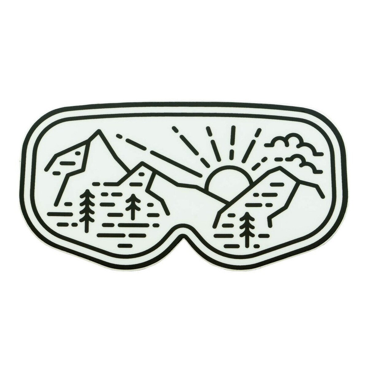 Ski Goggles Sticker
